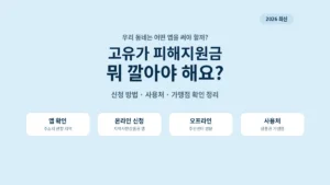 고유가 피해지원금 지역화폐 앱 신청 방법과 사용처, 가맹점 확인 방법 안내
